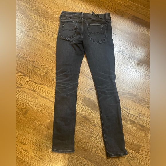 American Eagle Outfitters Black Ripped Skinny Jeans - Picture 4 of 6